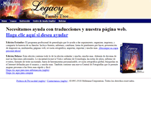 Tablet Screenshot of legacyespanol.com